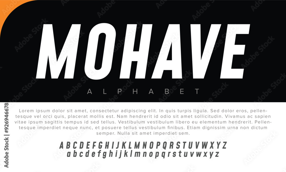 Luxury Mohave alphabet letters font for logo Luxury Mohave alphabet letters font for logo