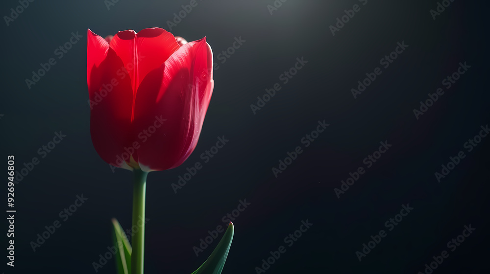 Obraz premium Close-up of flowers on dark background