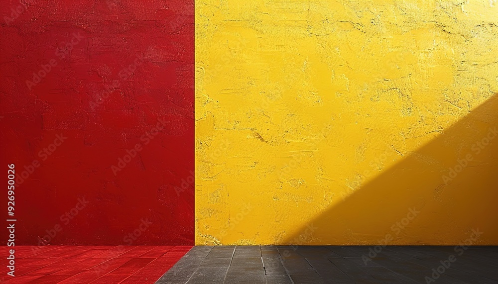 Naklejka premium abstract red yellow background