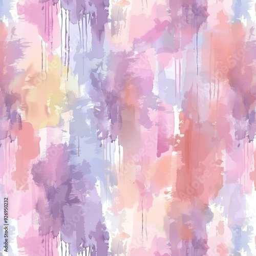 A colorful abstract watercolor pattern with soft hues and blended textures. photo