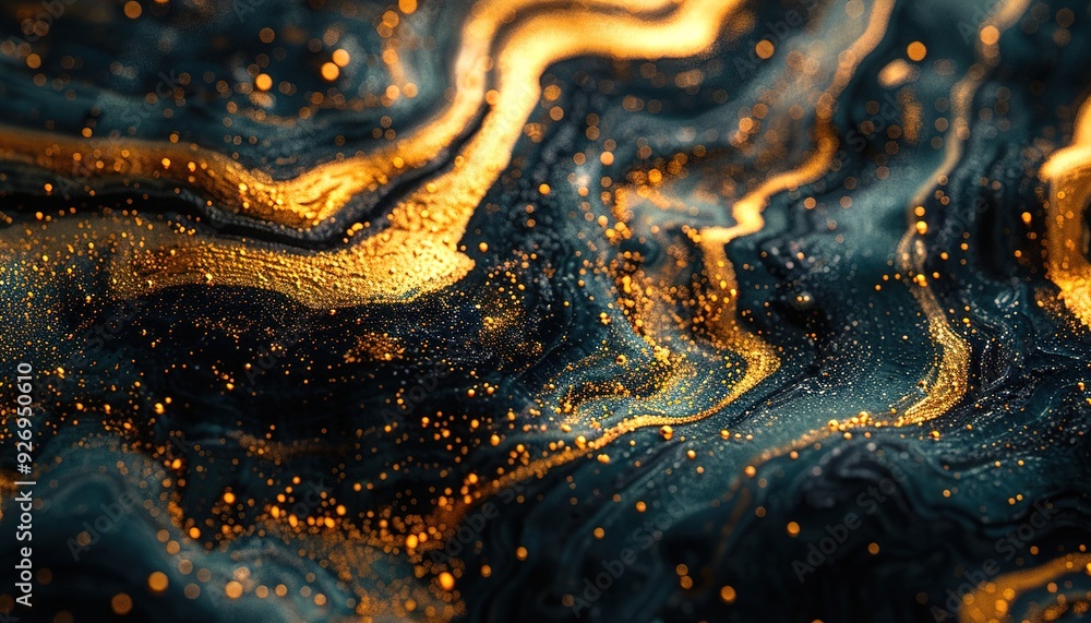 Develop a luxurious abstract design featuring a dark gold Develop a luxurious abstract design featuring a dark gold