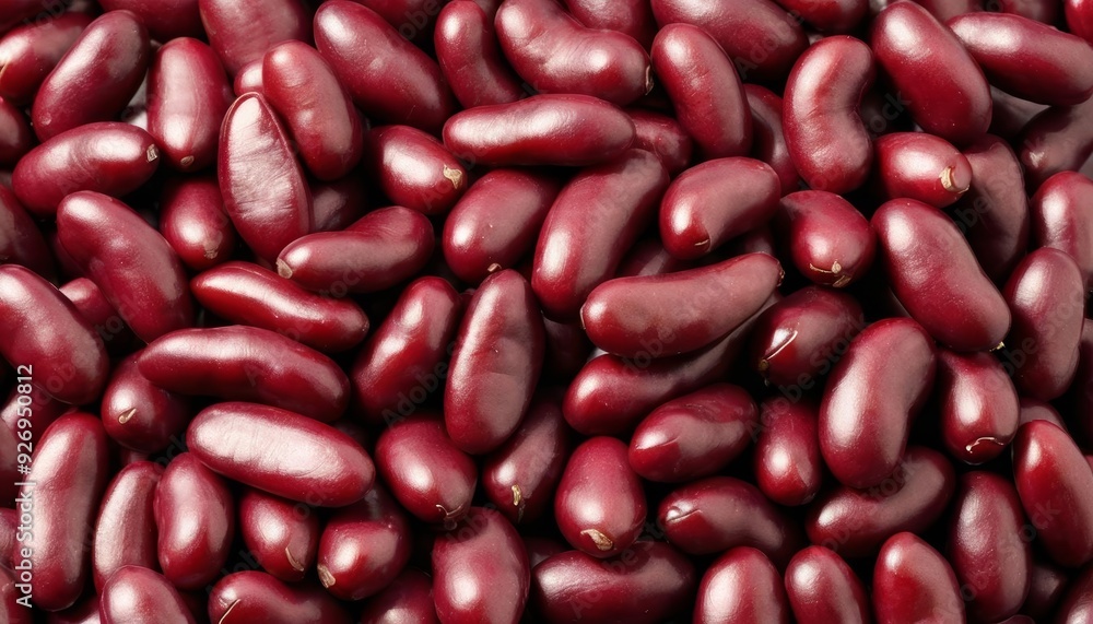 Bountiful pile of vibrant red kidney beans Bountiful pile of vibrant red kidney beans