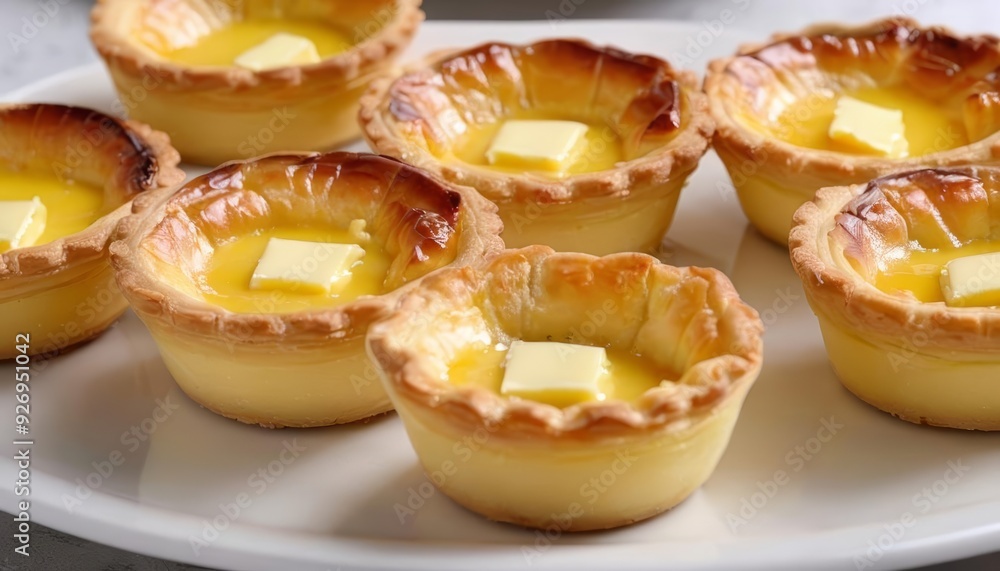 Deliciously baked mini pies with buttery crusts Deliciously baked mini pies with buttery crusts