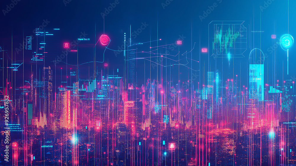 Abstract blue lines on a techy background for presentations or futuristic web design concepts Abstract blue lines on a techy background for presentations or futuristic web design concepts
