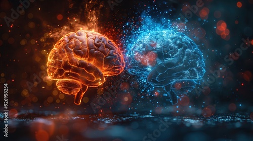 Thoughts Unveiled: Surreal Fusion of AI and Human Minds Creating a Digital Network for Text Placement