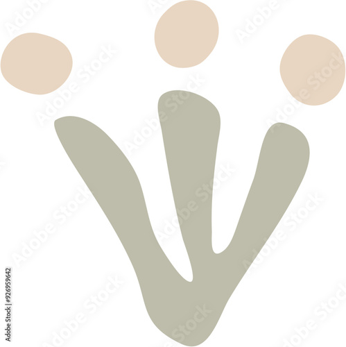 Hand-Drawn Doodle Abstract Organic Shape