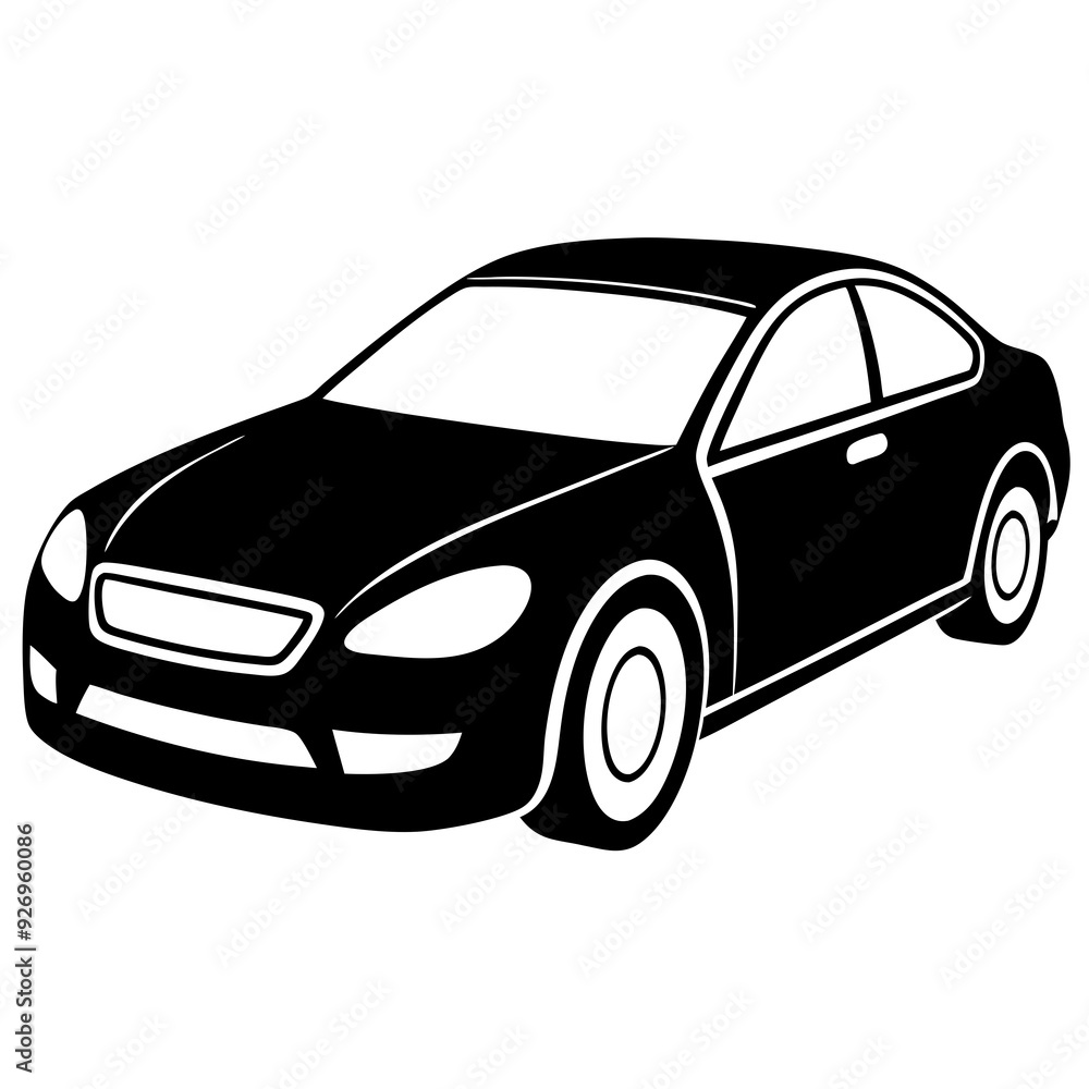 Fototapeta premium car isolated on white background vector illustration 