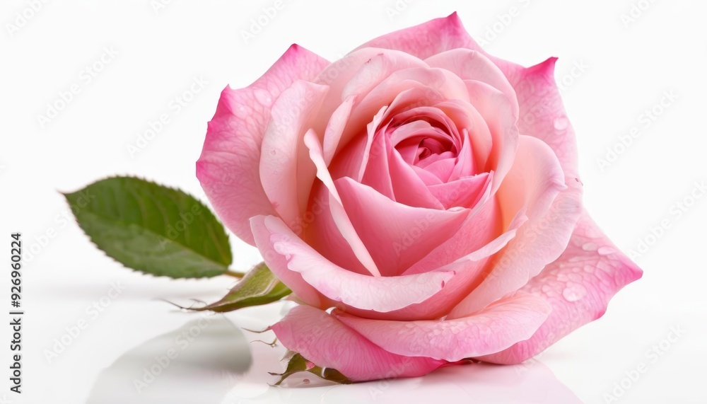 Pure elegance A single rose in bloom Pure elegance A single rose in bloom