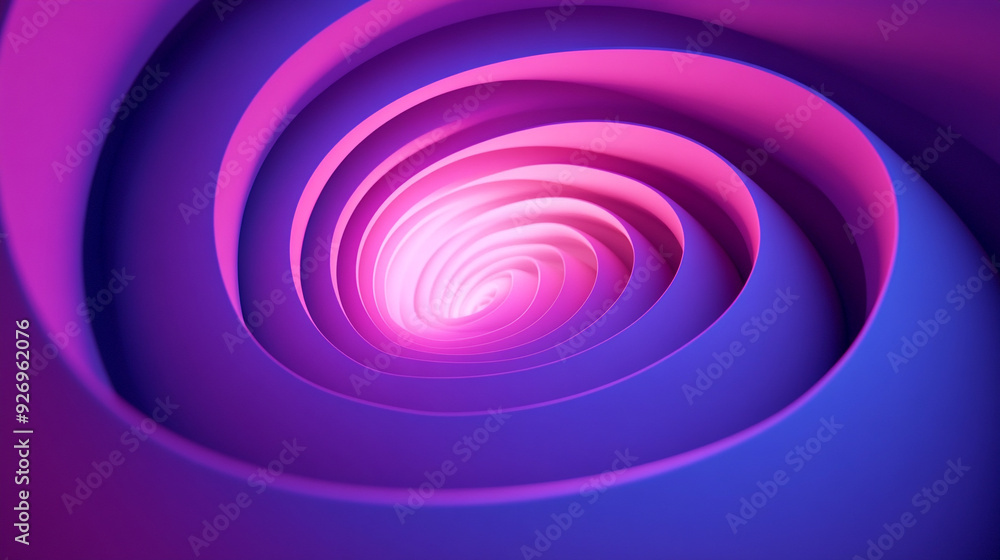 Abstract Purple and Pink Swirling Tunnel Abstract Purple and Pink Swirling Tunnel