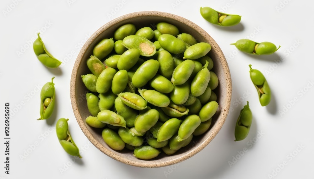 Fresh vibrant snap peas ready to be savored Fresh vibrant snap peas ready to be savored