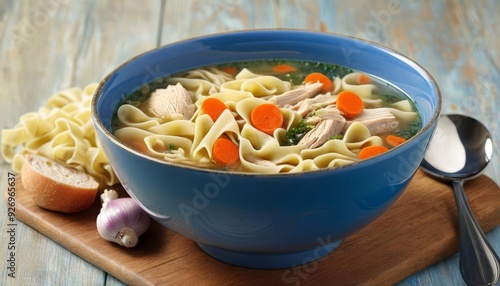  Warm up with a bowl of chicken noodle soup photo