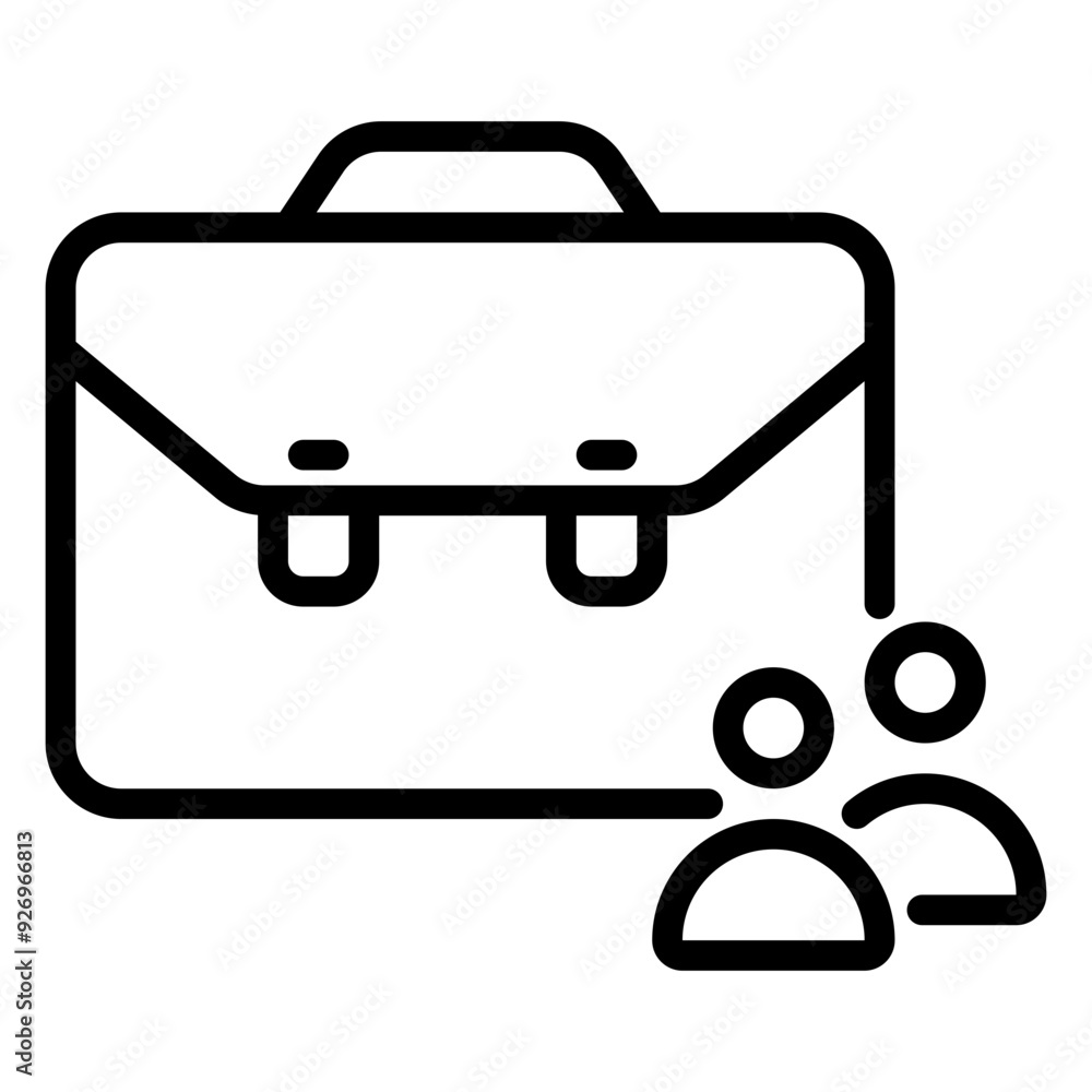 suitcase icon, line icon style suitcase icon, line icon style