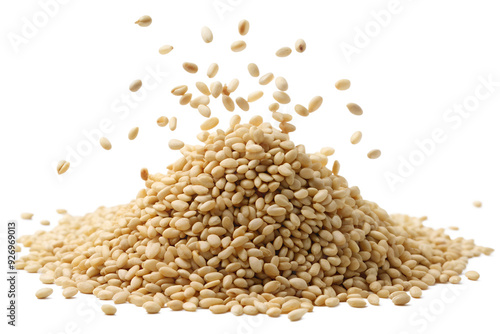 Sesame Seeds in Flight