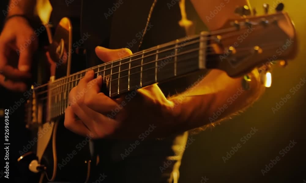 Masterful Guitarist: A Study in Concentration Masterful Guitarist: A Study in Concentration