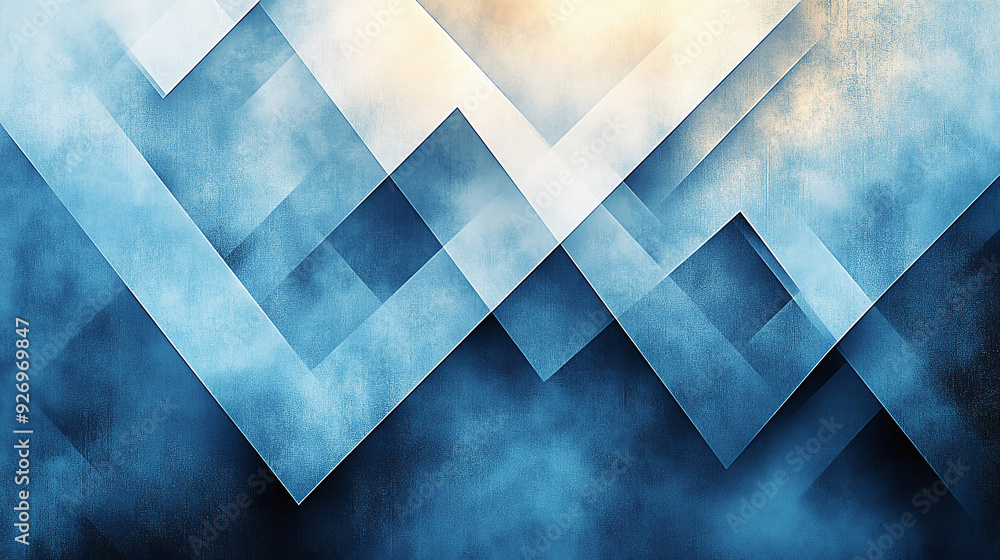 Modern Abstract Blue Background: Geometric Layered Design Modern Abstract Blue Background: Geometric Layered Design