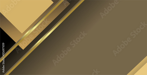 a composition of lines, planes and geometric shapes with gradations of brown, gold and black that gives an elegant and luxurious impression as inspiration for fine art designs