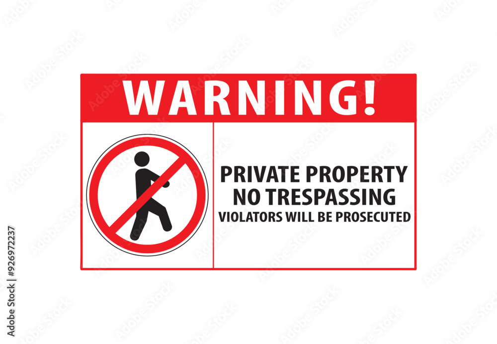 Private property no trespassing warning notice vector-01.eps Private property no trespassing warning notice vector-01.eps