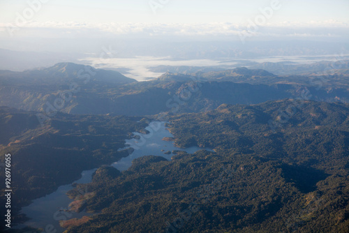 Aerial view over Viti Levu island, Fiji photo