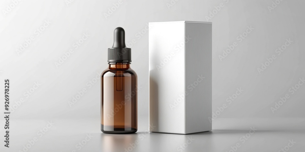 Dropper bottle and box blank mockup with long shot angle, studio shot,dropper bottle, design, liquid, pharmaceutical, health, long shot, product, white, beauty, dropper, cosmetic, mockup Dropper bottle and box blank mockup with long shot angle, studio shot,dropper bottle, design, liquid, pharmaceutical, health, long shot, product, white, beauty, dropper, cosmetic, mockup