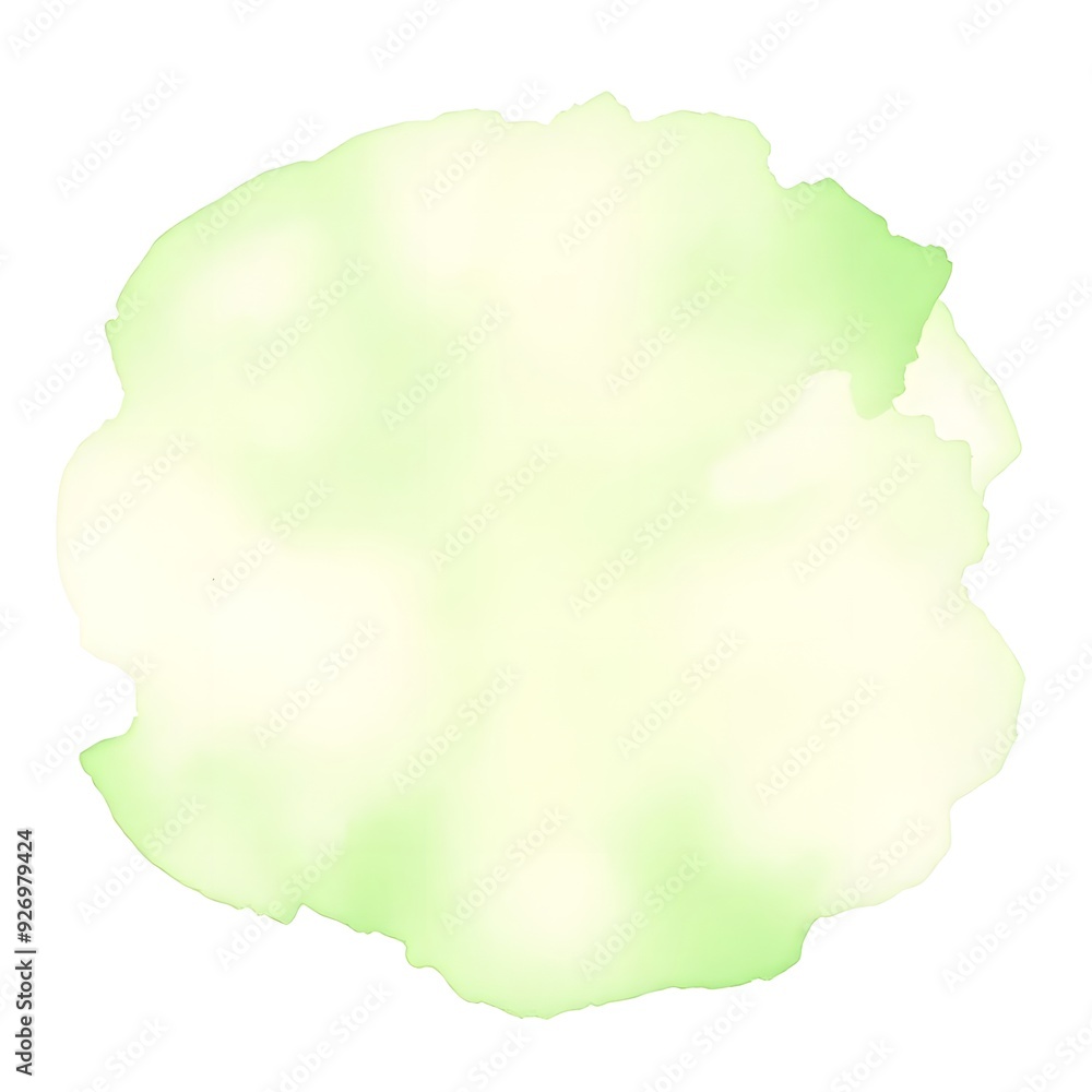 Green abstract watercolor splash on white background Green abstract watercolor splash on white background