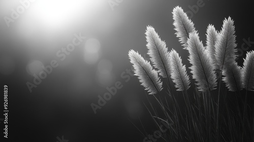 Minimalist abstract composition, subtle bokeh background, clean lines, monochromatic palette, zen-like balance, sharp focus on key elements photo