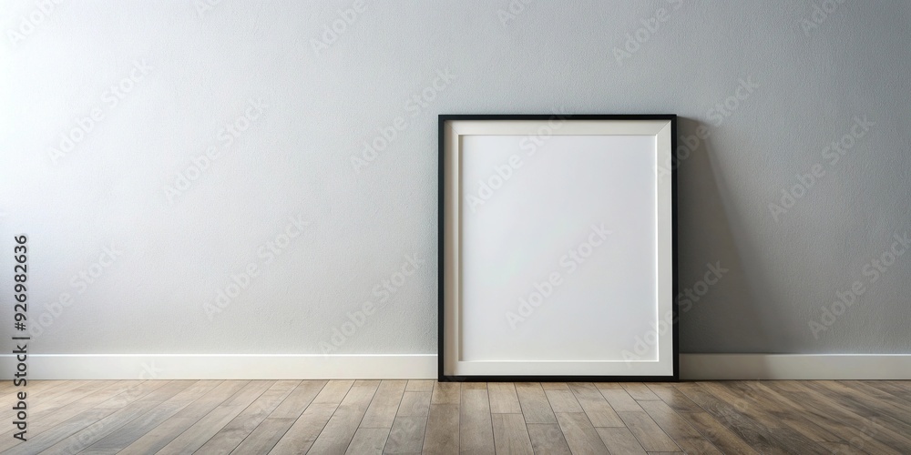 Minimalist blank picture on a wall in a black frame, minimalist, clean, black frame, interior design, decoration, blank, picture, wall Minimalist blank picture on a wall in a black frame, minimalist, clean, black frame, interior design, decoration, blank, picture, wall