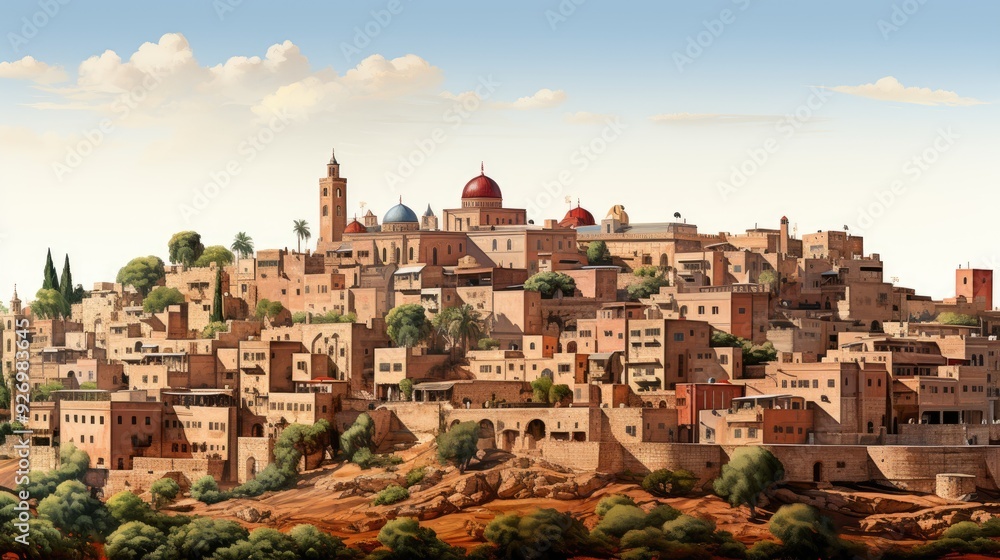 Obraz premium Bethlehem isolated on white background