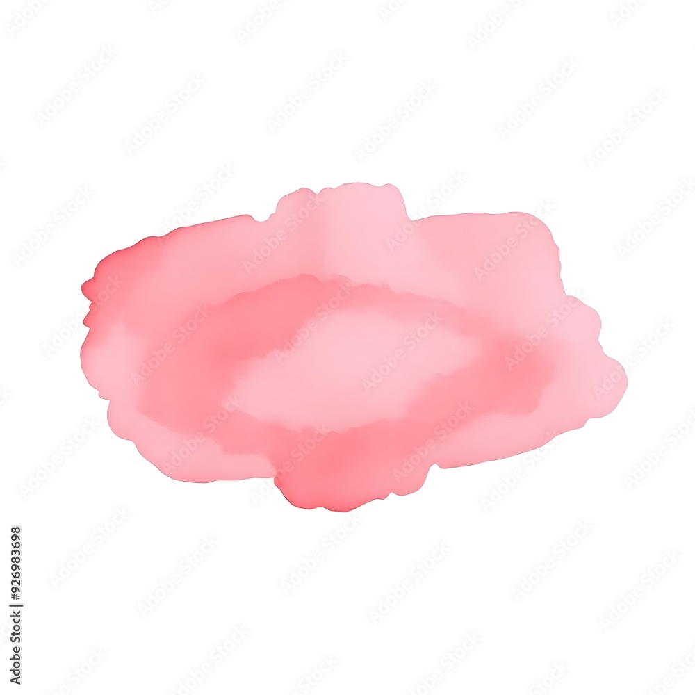 Soft Watercolor pink paper isolated on white background Soft Watercolor pink paper isolated on white background
