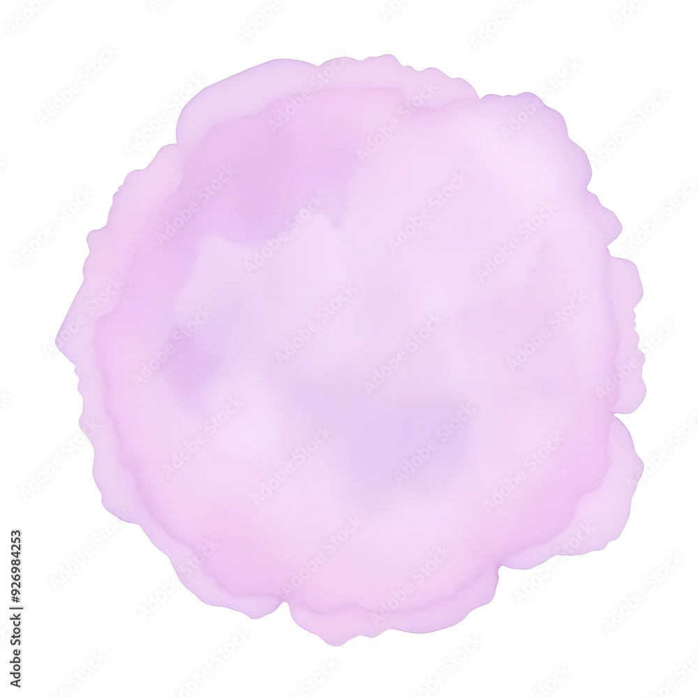 Soft purple watercolor paint splashes isolated on white background Soft purple watercolor paint splashes isolated on white background