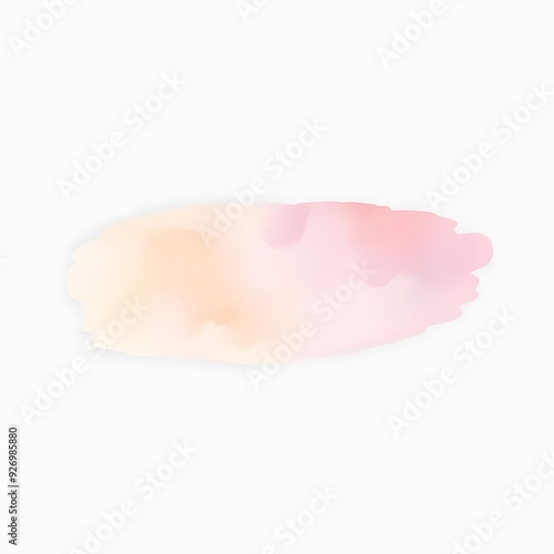 Soft red watercolor isolated on white background