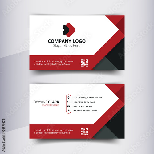 Business Card Design Template For Modern Corporate