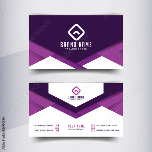 Business Card Design Template For Modern Corporate