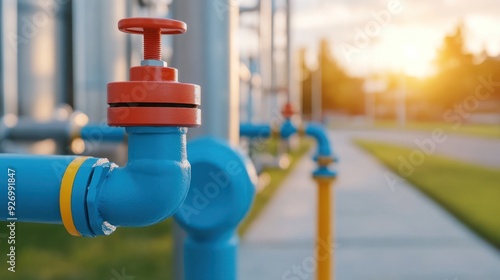 A close-up of the safety systems installed in a wastewater treatment plant, ensuring safe biogas handling