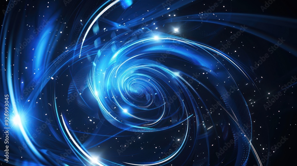 Fototapeta premium Abstract Blue Vortex