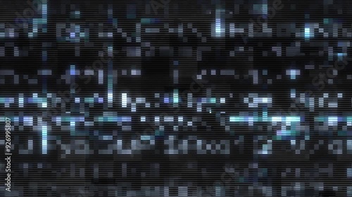 Neon Glitch: Pixelated Chaos in Dark Digital Landscape