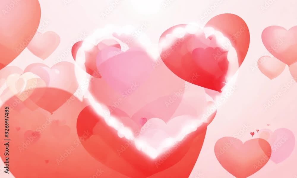 pink heart shaped background. generative ai pink heart shaped background. generative ai