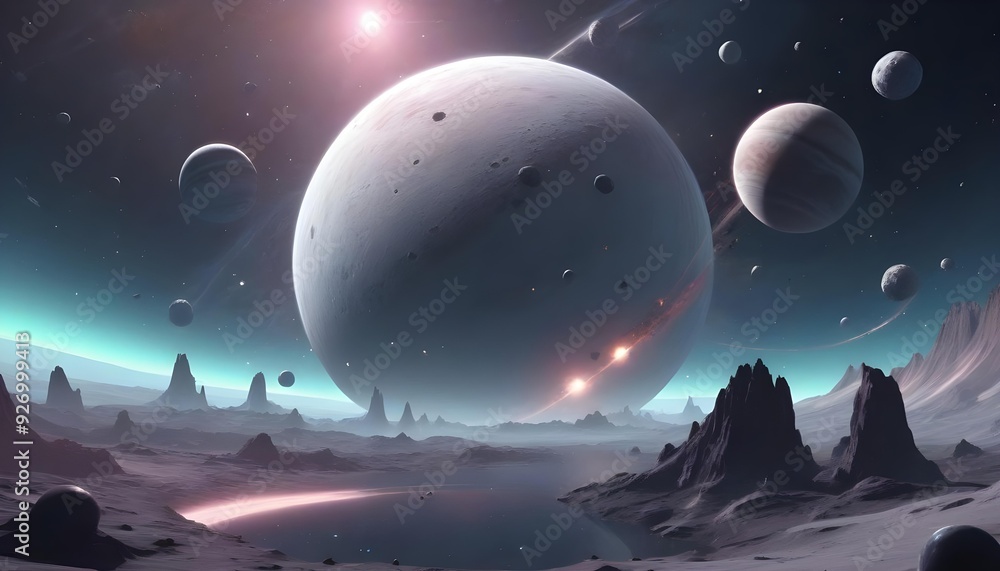 planet with space planet with space