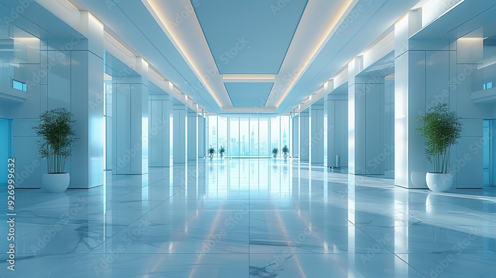 Innovative AI-Operated Futuristic Office Building with Robotic Management Innovative AI-Operated Futuristic Office Building with Robotic Management