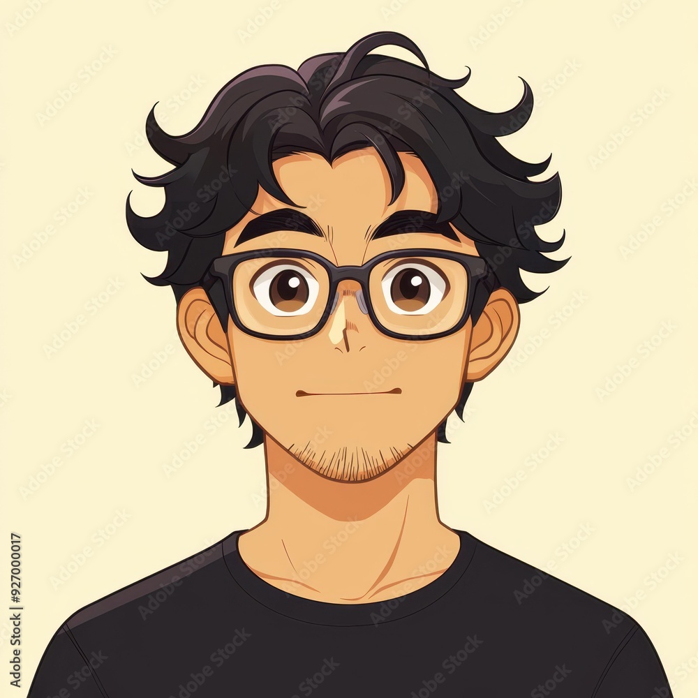 A cartoon avatar of a 3yearold Asian male with glasses and mediumlength hair, depicted in a friendly front view. A cartoon avatar of a 3yearold Asian male with glasses and mediumlength hair, depicted in a friendly front view.