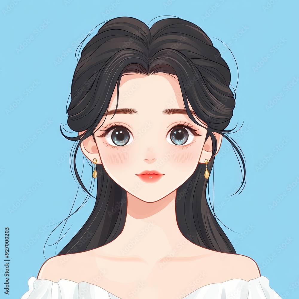 A charming and elegant anime girl with a radiant smile, perfect for a WeChat avatar in pastel colors and comic style. A charming and elegant anime girl with a radiant smile, perfect for a WeChat avatar in pastel colors and comic style.