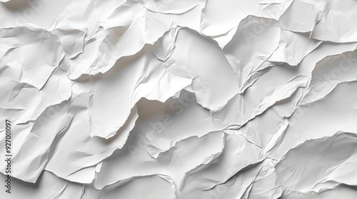 Scissors cutting through white paper.