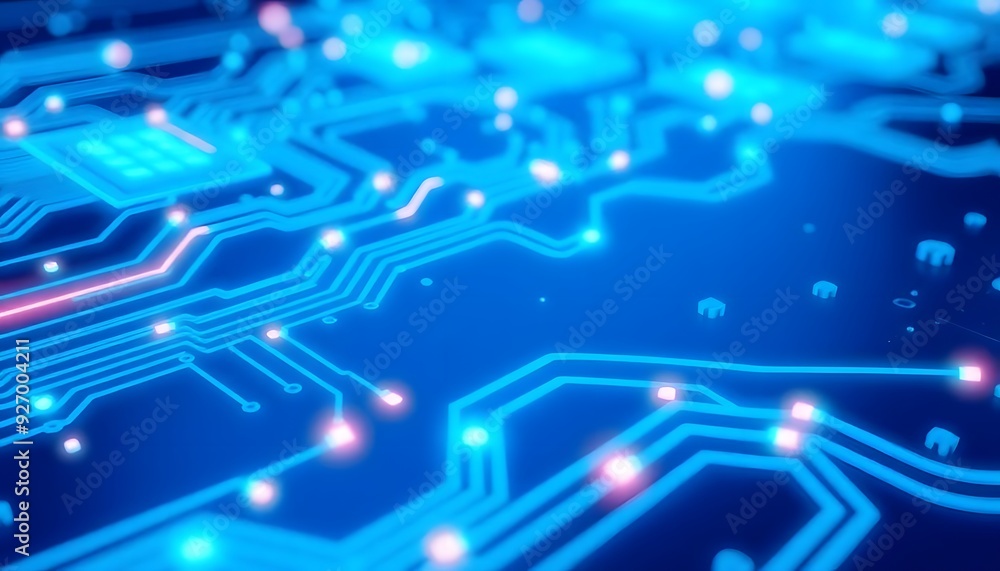 abstract blue background with circuit board background abstract blue background with circuit board background
