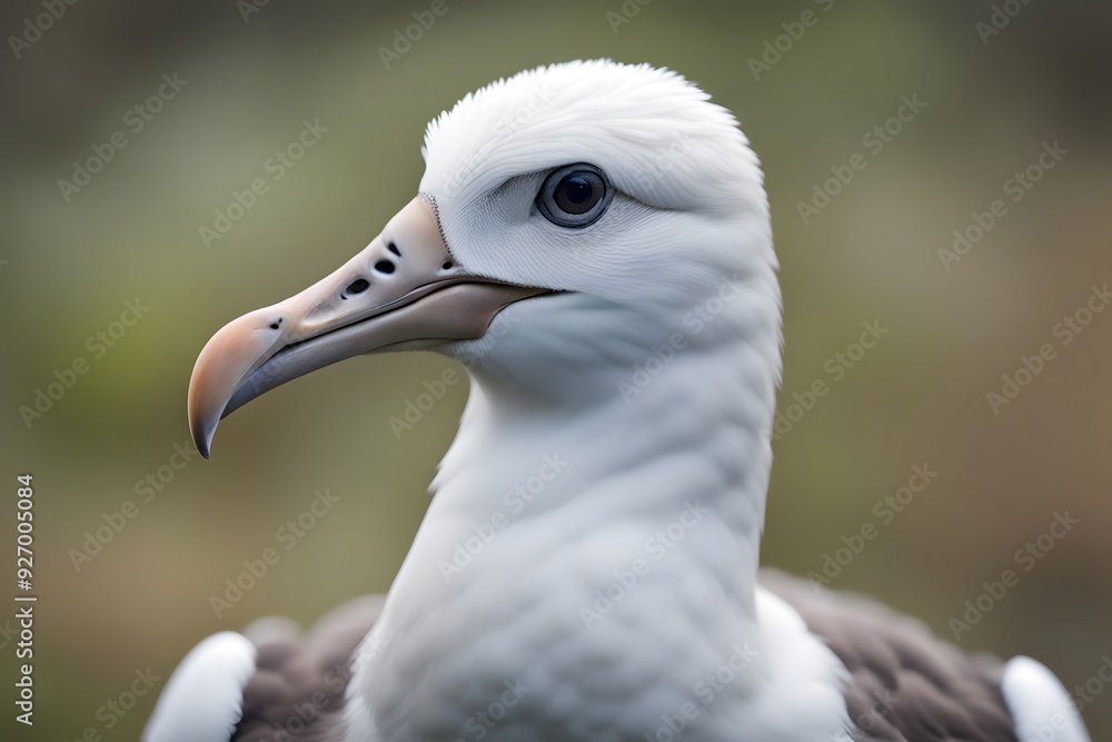 Albatross bird blurry nature background, Ai Generated Albatross bird blurry nature background, Ai Generated
