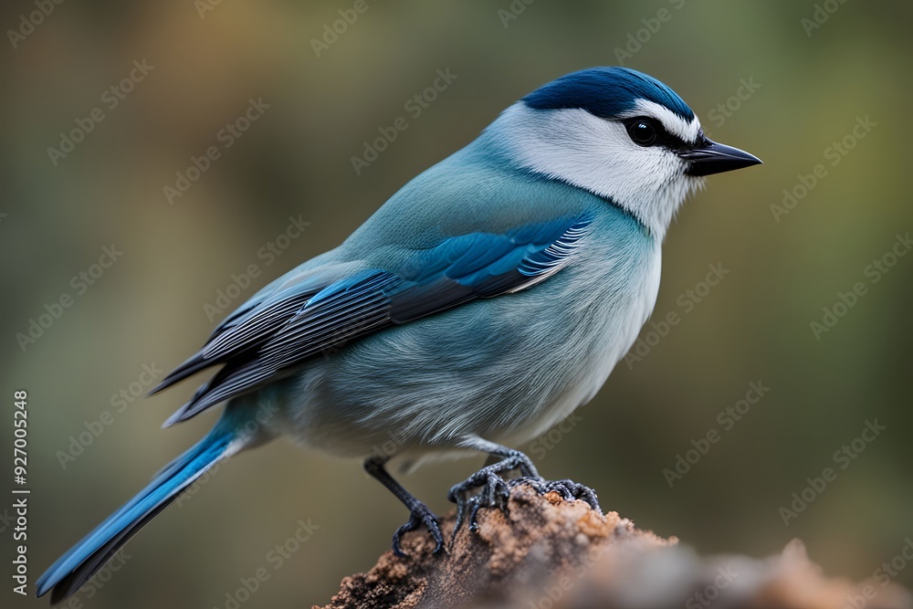 Azure tit bird bokeh nature background, Ai Generated Azure tit bird bokeh nature background, Ai Generated
