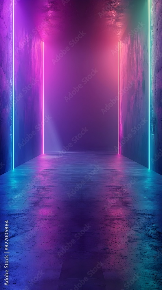 Vibrant Neon Backdrop for Tech and Product Displays with Soft Purple and Green Hues Vibrant Neon Backdrop for Tech and Product Displays with Soft Purple and Green Hues