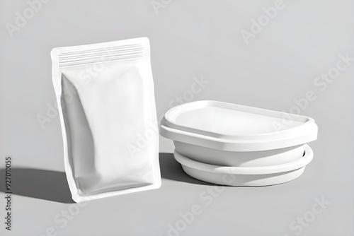 Wallpaper Mural White Blank Food Packaging Mockup Torontodigital.ca