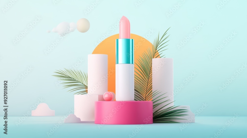 A minimal illustration highlighting a beauty product, emphasizing its key features and benefits. A minimal illustration highlighting a beauty product, emphasizing its key features and benefits.