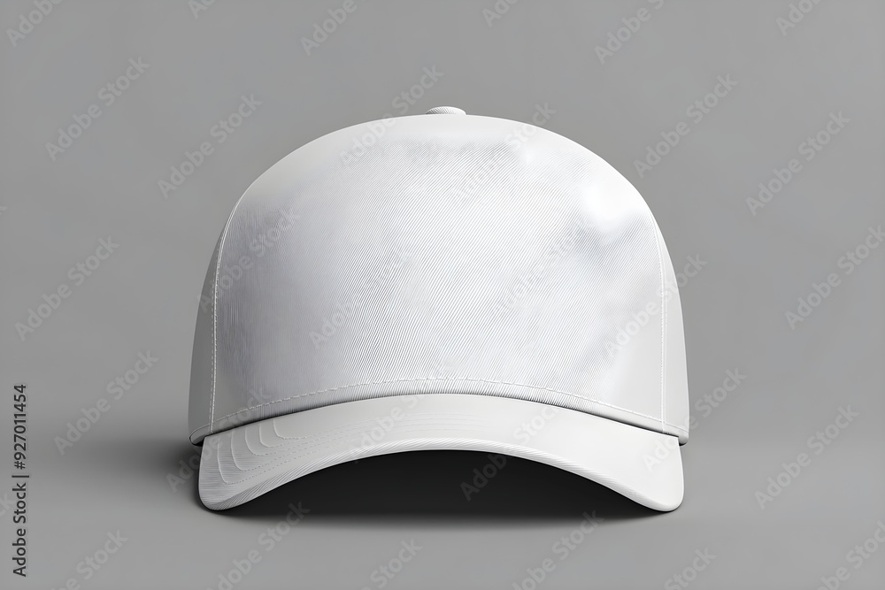 Front View White Blank Trucker hat Mockup 3D rendered Front View White Blank Trucker hat Mockup 3D rendered