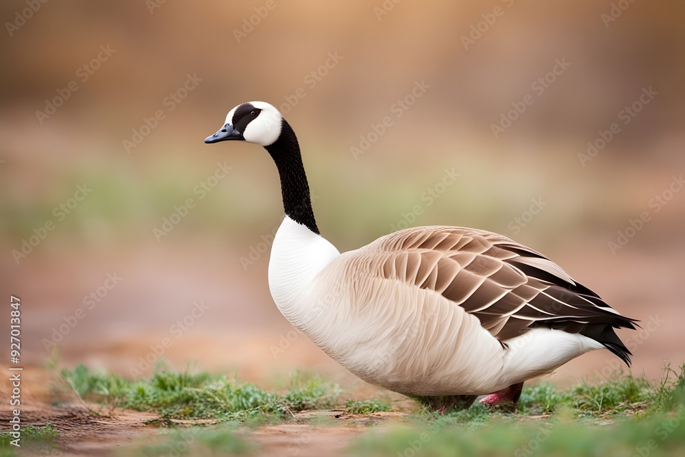 African goose bird blurry nature background, Ai Generated African goose bird blurry nature background, Ai Generated
