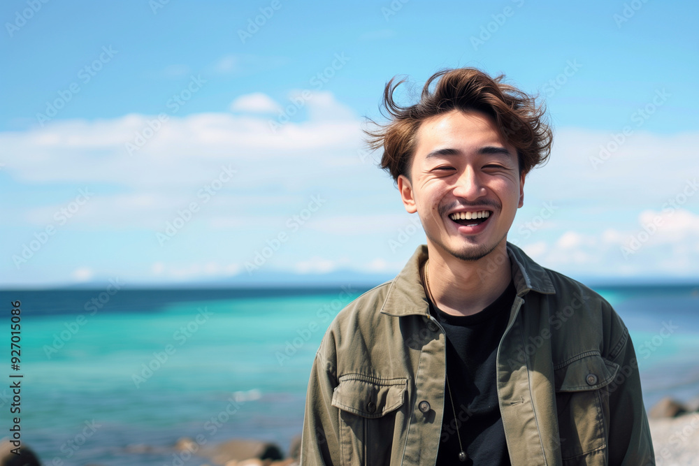 さわやかな清潔感のあるアジア人の若い男性 さわやかな清潔感のあるアジア人の若い男性